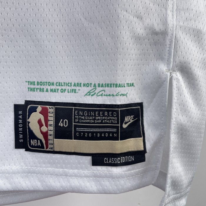 Jaylen Brown Boston Celtics 75th Anniversary 23/24 Swingman Retro Jersey White