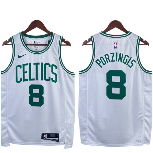 Kristaps Porzingis Boston Celtics Association Edition Swingman home Jersey White