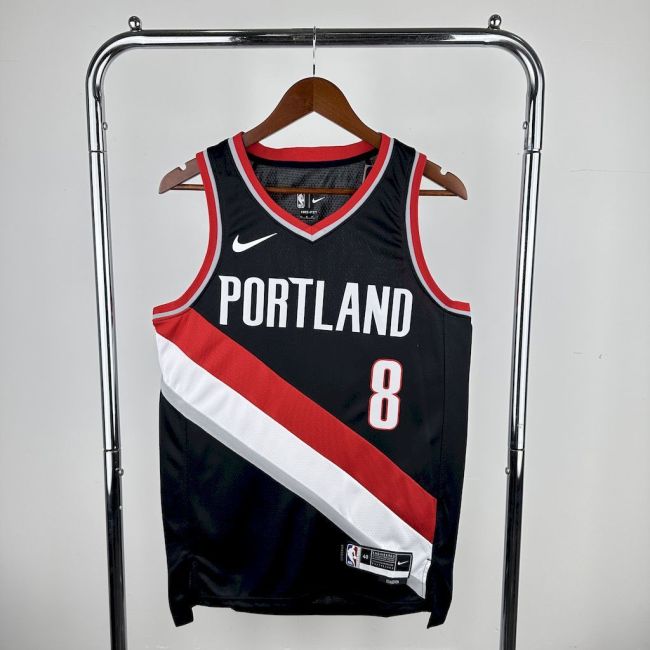 Deni Avdija Portland Trail Blazers 2023/24 Icon Edition Swingman Away Jersey Black