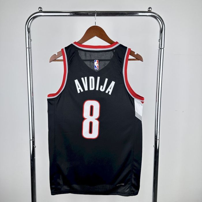 Deni Avdija Portland Trail Blazers 2023/24 Icon Edition Swingman Away  Jersey Black