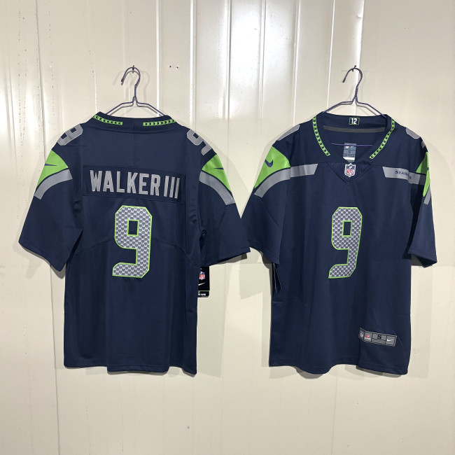Seattle Seahawks Kenneth Walker III Navy Game Jersey - Gen 2