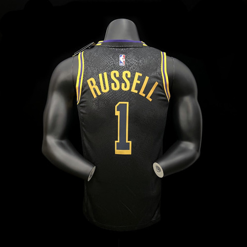 D'Angelo Russell  Los Angeles Lakers Mamba City Edition Swingman Jersey Black