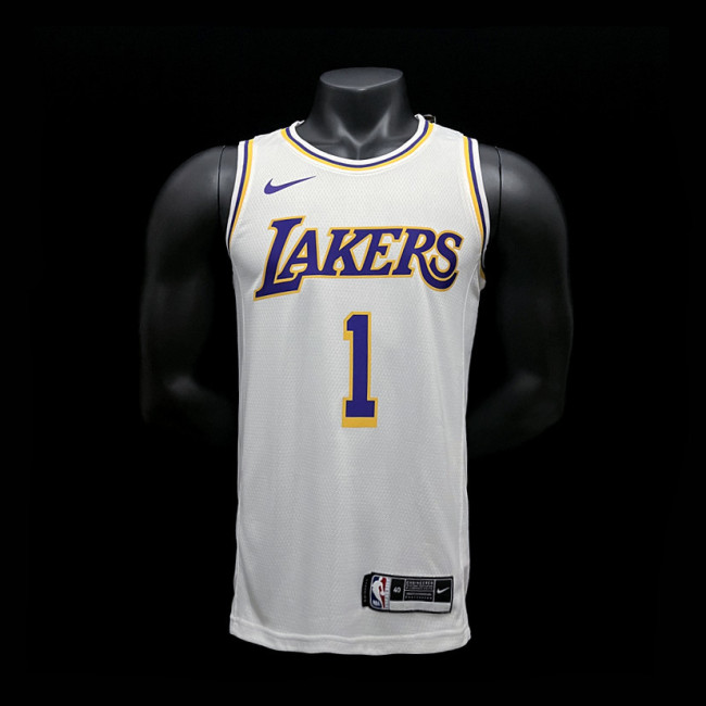 D'Angelo Russell  Los Angeles Lakers Association Edition Swingman Jersey White