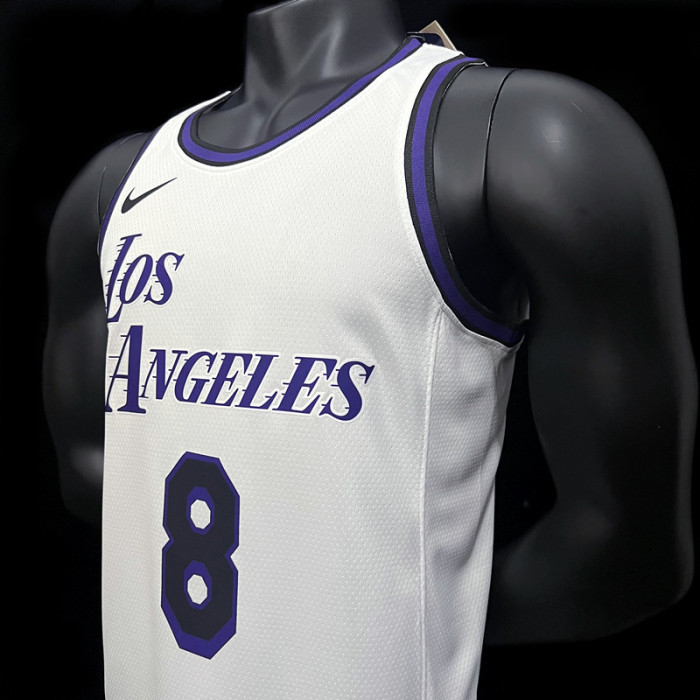 Kobe Bryant Los Angeles Lakers City Edition Swingman Jersey 22/23 White