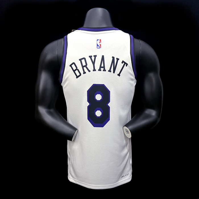 Kobe Bryant Los Angeles Lakers City Edition Swingman Jersey 22/23 White