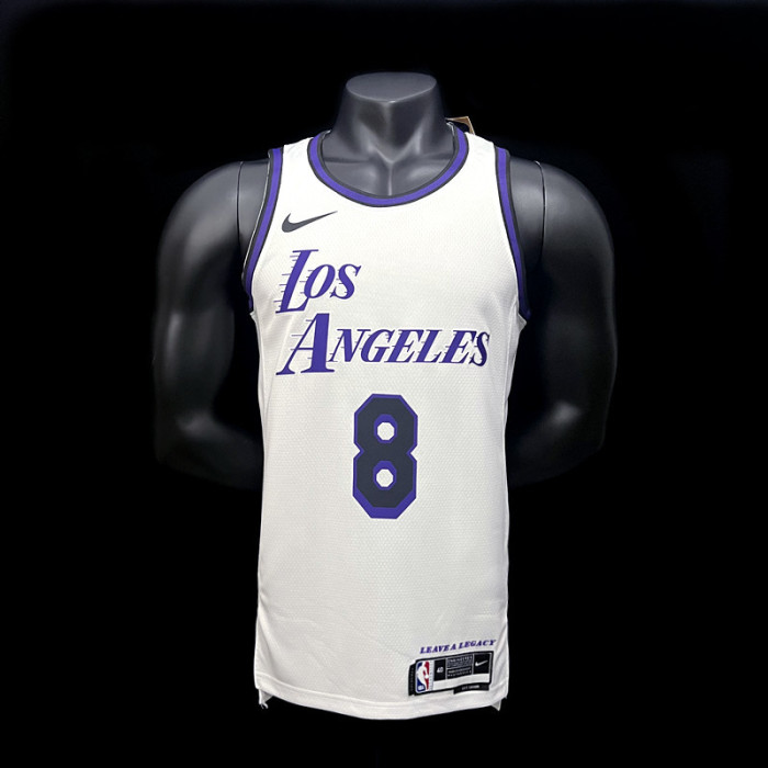 Kobe Bryant Los Angeles Lakers City Edition Swingman Jersey 22/23 White