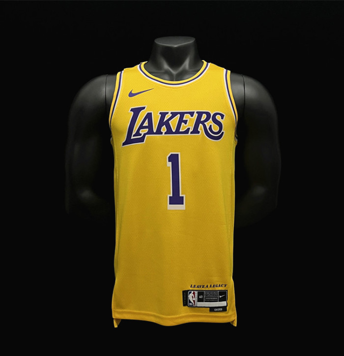 D'Angelo Russell Los Angeles Lakers Icon Edition Swingman Jersey 22/23 Yellow