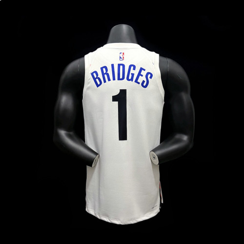 Mikal Bridges Brooklyn Nets City Edition Swingman Jersey White