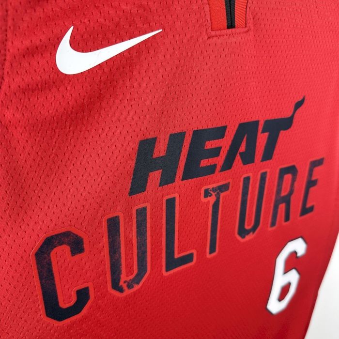 LeBron James Miami Heat City Edition 24/25 Swingman Jersey Red