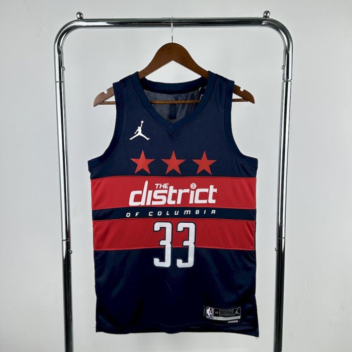 Kyle Kuzma Washington Statement Edition 24/25 Swingman Jersey Red Blue