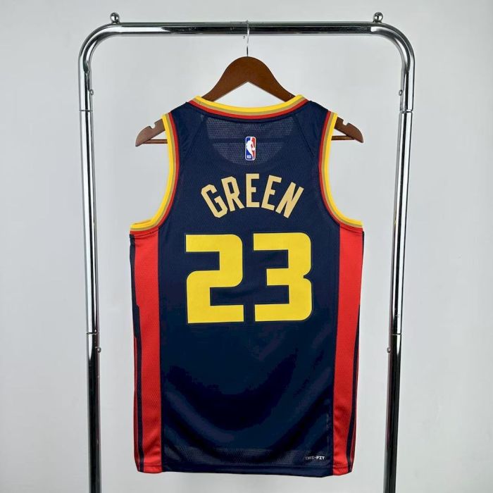 Draymond Green Wiggins Golden State Warriors City Edition Swingman Jersey 24/25 Blue