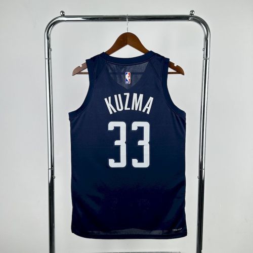 Kyle Kuzma Washington Statement Edition 24/25 Swingman Jersey Red Blue