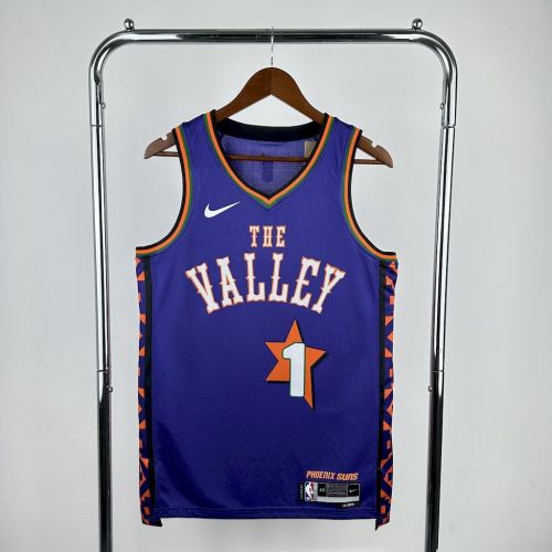 Devin Booker City Phoenix Suns City Edition 24/25 Swingman Jersey Purple