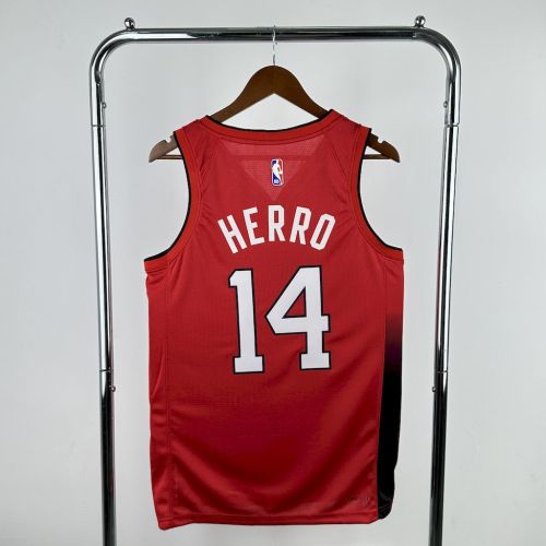 Tyler Herro Wade Miami Heat City Edition 24/25 Swingman Jersey Red