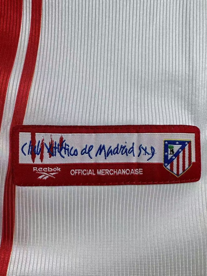 Atletico Madrid Home Retro Jersey 99/00