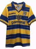 Retro Parma Homen Yellow And Blue 1:1 Quality Soccer Jersey  1998-1999