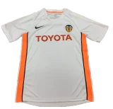 Retro Valencia Home White 1:1 Quality Soccer Jersey   2006