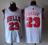 NBA Bull (mesh print) No.23 Jordan white, black, blue, red