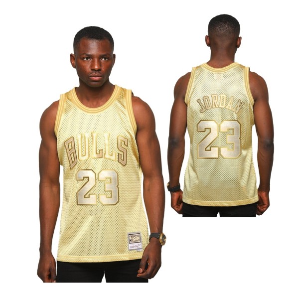 NBA Bull 23 Jordan Gold Limited Edition