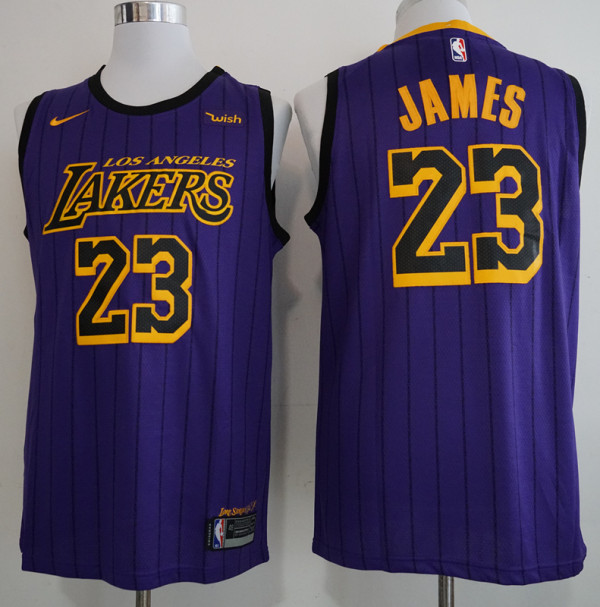 NBA New Laker (city version) 23 James purple