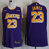 NBA New Laker (city version) 23 James purple