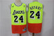 NBA Lakers 24  fluorescent green mosaic retro version