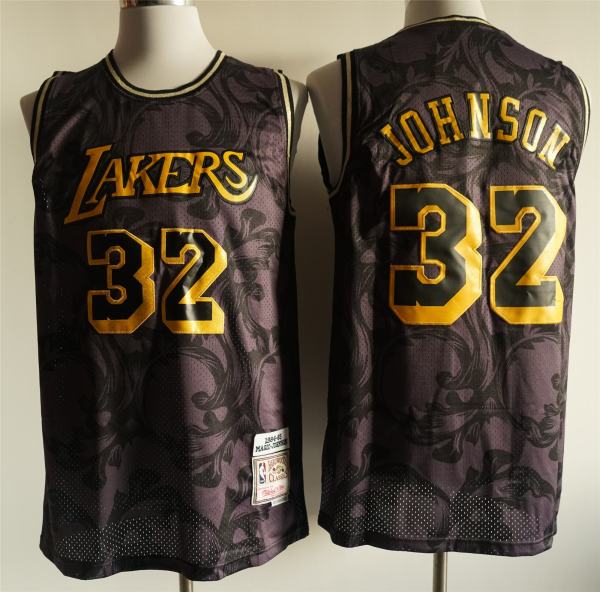 NBA Lakers  (mesh) 32 Johnson yellow, purple