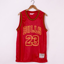 NBA Bulls 23 red new year of the rat Jersey