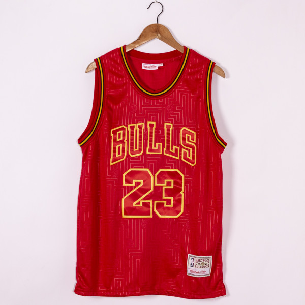 NBA Bulls 23 red new year of the rat Jersey