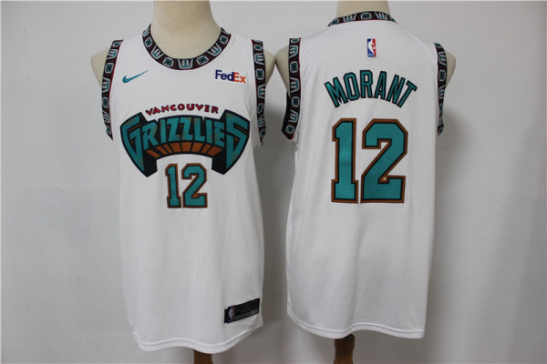 NBA Grizzly 12 new White Retro fan version