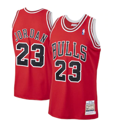 NBA Mitchell & Ness bull 23 red