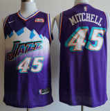 NBA New season Jazz (new fabric print) 45 Mitchell purple