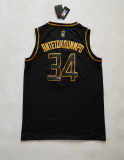 NBA Bucks 34 Black Gold Edition
