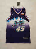 NBA New season Jazz (new fabric print) 45 Mitchell purple
