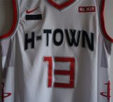 NBA  New season rockets (new fabric printing) 13 Hardon White City Edition