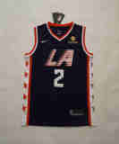 NBA New season Express (new fabric print) Leonard city version 2 dark blue, black, white