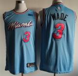 NBA New season heat (new fabric print) No.3 Wade Blue City Edition