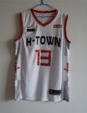 NBA  New season rockets (new fabric printing) 13 Hardon White City Edition