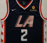 NBA New season Express (new fabric print) Leonard city version 2 dark blue, black, white