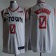 NBA  New season rockets (new fabric printing) No.0 Westbrook White City Edition