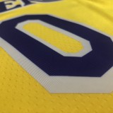 NBA Laker crew retro yellow No.0 Kuzma with chip  1:1