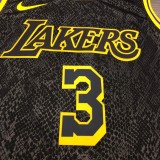 NBA Laker crew black snake 3 Davis  with chip  1:1