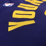 NBA Laker retro purple V-neck No. 0 kuznik young  with chip  1:1