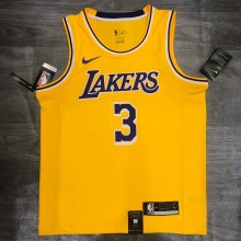 NBA Los Angeles crew neck vintage yellow 3 Davis  with chip  1:1