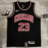 NBA  Bulls crew neck black 23 Jordan with chip  1:1