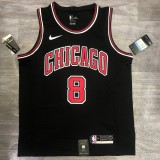 NBA  Bulls crew black No. 8 Raven  with chip 1:1