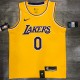 NBA Laker round neck retro yellow No.0 Nick Young  with chip  1:1