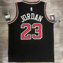 NBA  Bulls crew neck black 23 Jordan with chip  1:1