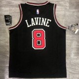 NBA  Bulls crew black No. 8 Raven  with chip 1:1