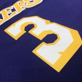 NBA Lakers Vintage purple V-neck 3 Davis  with chip  1:1